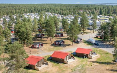 Semestra i en campingsstuga i Västerbotten